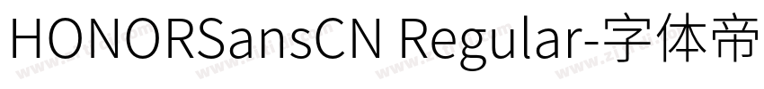 HONORSansCN Regular字体转换